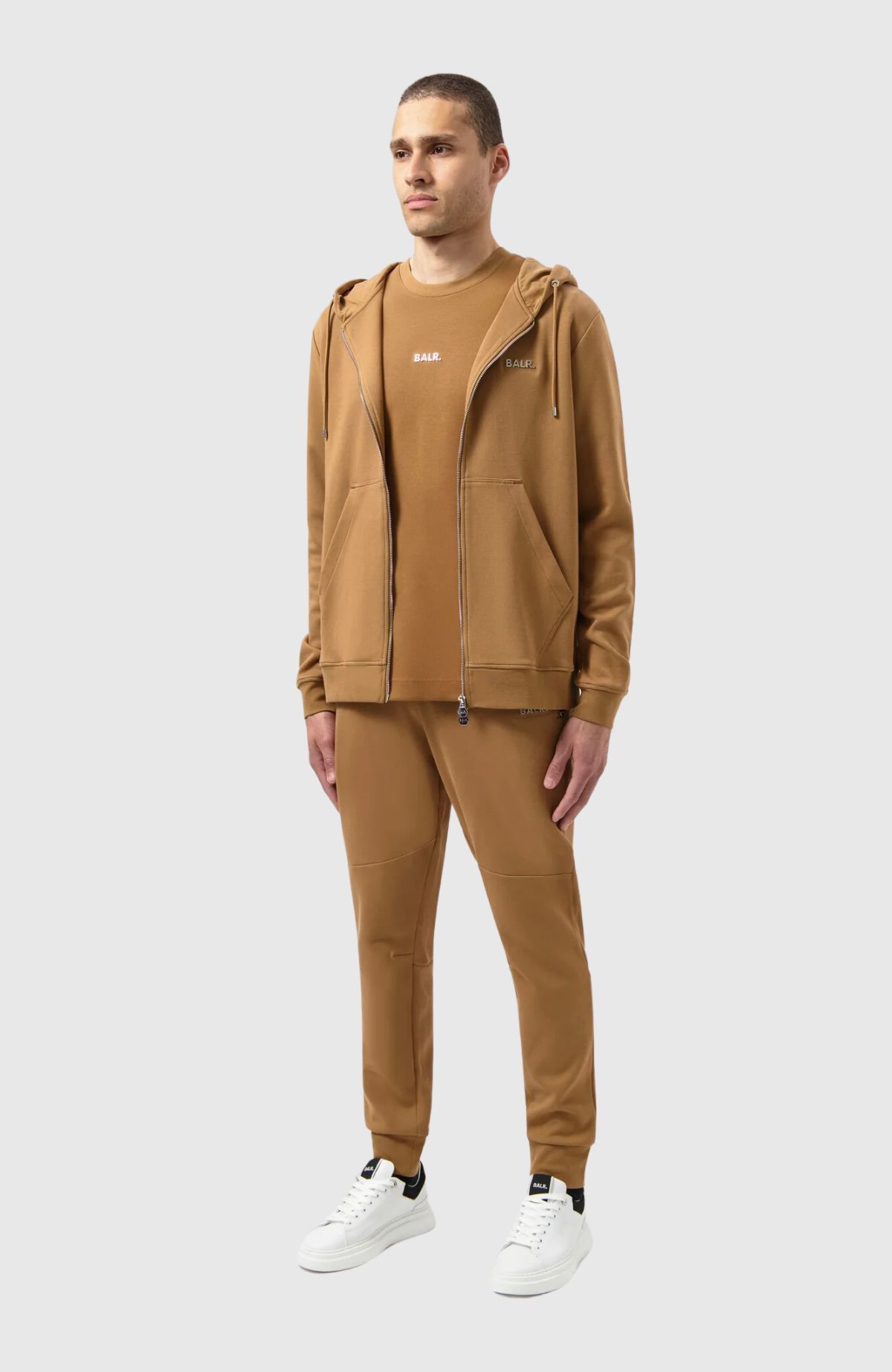 q-series regular fit zip through hoodie